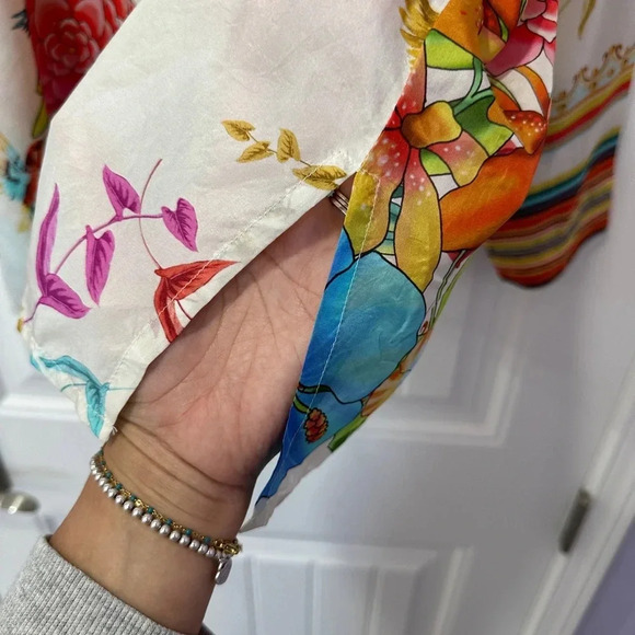 JohnnyWas | Silk Sabrina Button Up Blouse | Size: XS-L - Picture 8 of 9